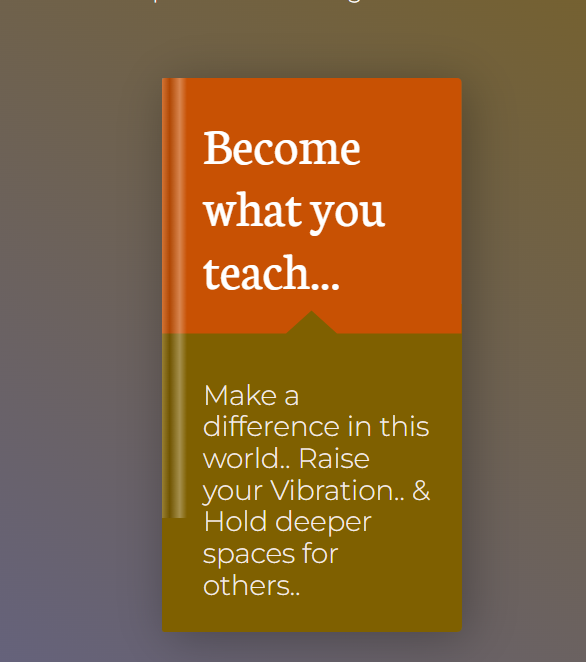 become what you teach